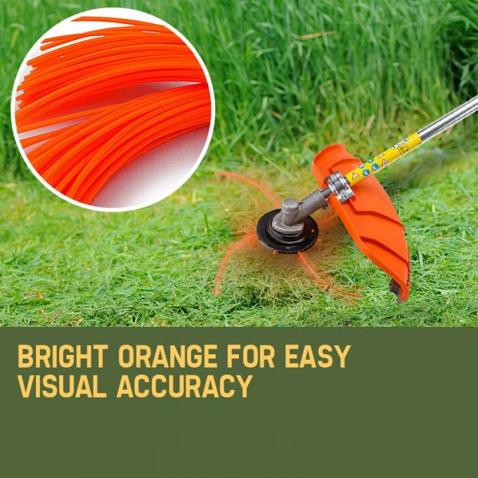 Fil de coupe de gazon carré pré-coupé pour débroussailleuse, 2.4mm 2.7mm 3.0mm 3.3mm 2