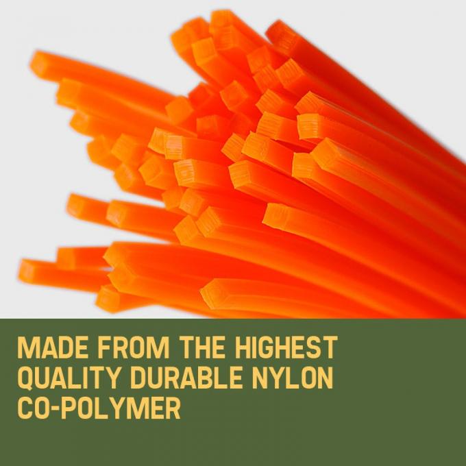 Fil de coupe de gazon carré pré-coupé pour débroussailleuse, 2.4mm 2.7mm 3.0mm 3.3mm 3