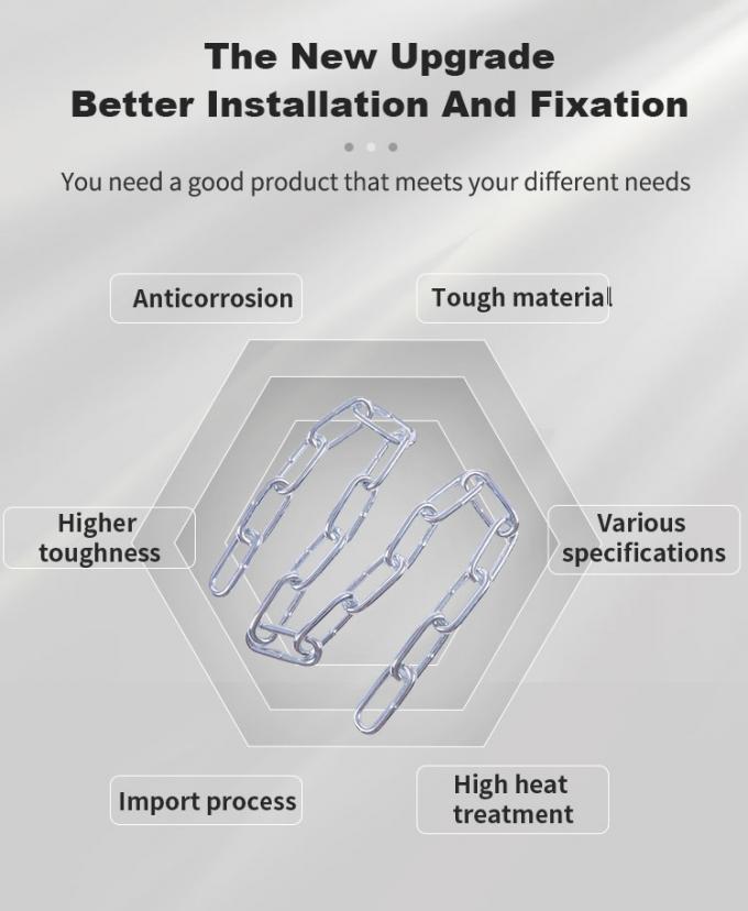 7 mm chaîne de vente à chaud équipement de sport en fer chaîne galvanisée 2