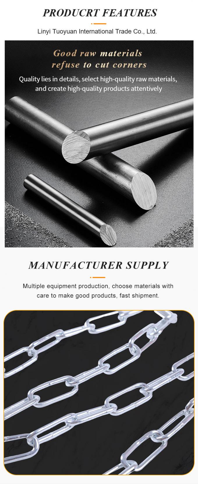 7 mm chaîne de vente à chaud équipement de sport en fer chaîne galvanisée 3