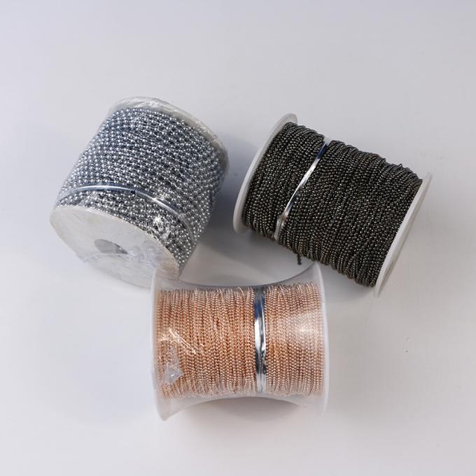 Chaîne à rouleaux à boules de 4,5 mm Chaîne à rouleaux à perles en acier inoxydable Chaîne à boules NO.10 Composants à boules 5