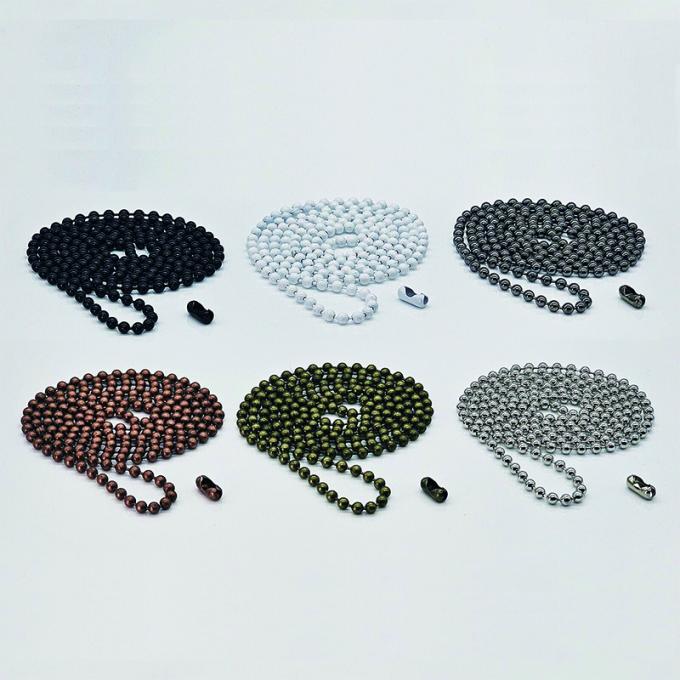 Chaîne à rouleaux à boules de 4,5 mm Chaîne à rouleaux à perles en acier inoxydable Chaîne à boules NO.10 Composants à boules 1