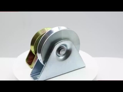 Hôtel / Maison V Groove Porte roue porte coulissante rouleau couleur acier plaqué zinc poulie