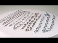 Prix de l'usine de chaînes en acier galvanisé DIN766 763 764