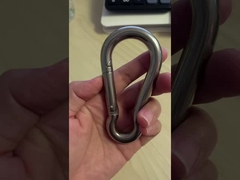 Technologie de traitement électrolytique en acier inoxydable DIN5299C Carabiner Snap Hook