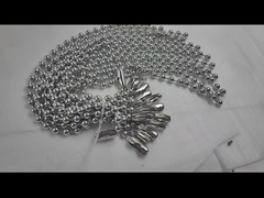 Chaîne à billes en acier inoxydable à finition simple chaîne à courroie à perles chaîne à ceinture pour la fabrication de bijoux