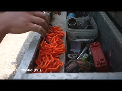 Chaîne en plastique jaune pour barrière de sécurité résistante aux intempéries Acceptation OEM personnalisable