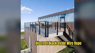 Black Oxide T316 Stainless Steel Wire Rope for Trellis