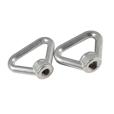 Noix de levage triangulaires en acier inoxydable standard DIN argenté pour les engins