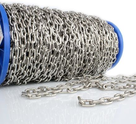 acheter Chaîne à maillons courts standard galvanisée SS304 SS316 pour applications industrielles online manufacture