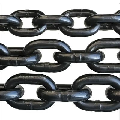 acheter Finition noire Standard de haute épreuve en acier ronde chaîne de liaison de convoyeur pour une grande durabilité online manufacture