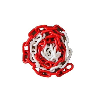 Matériau PE 6MM Chaîne de barrière en plastique pour la sécurité routière