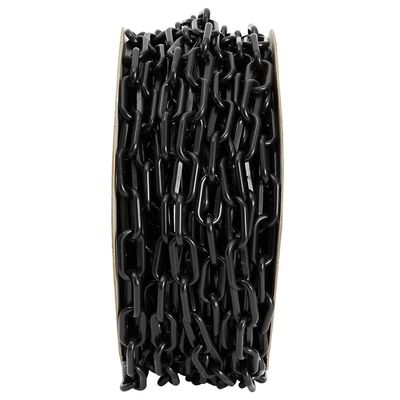 Barrière de contrôle de foule Chaîne de liaison en acier Clôture en noir Structure d'injection de chaîne en plastique