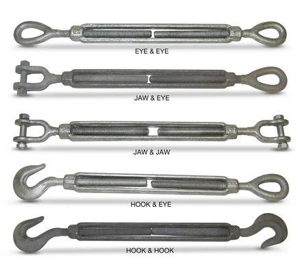 Résistant à la corrosion DIN1480 Grade tourneboucle en acier inoxydable pour différentes tailles