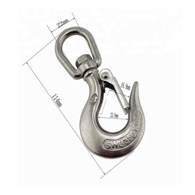 acheter 316 Crochet de grue à œil pivotant en acier inoxydable pour les besoins de traitement des eaux marines lourdes online manufacture