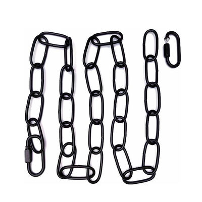 Chaîne de suspension recouverte de noir pour accrochage polyvalent de rétroviseurs ou de tableaux