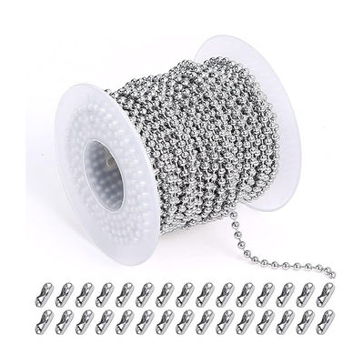 Chaîne à billes en acier inoxydable à finition lisse