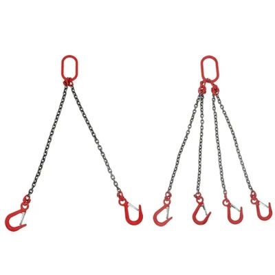 2 t grue de limite de charge de travail avec crochet de chaîne G80 et étalon suspendu réglable