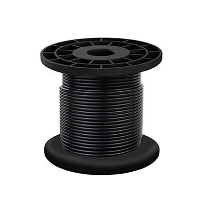 acheter Cable de fil en acier inoxydable standard AiSi 304 en vinyle noir recouvert de câble de fil extérieur léger online manufacture