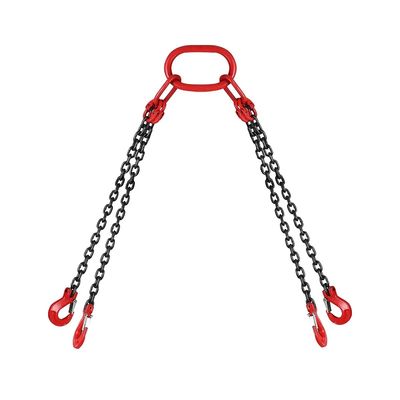 acheter 2t Limites de charge de travail G80 G100 Chaîne de levage à finition noire Sling Chaîne de crochet pour maillot online manufacture