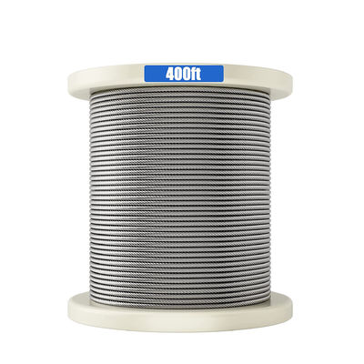 acheter Cordon multifonctionnel 400FT pour les guides de pont non allié 316 câble en acier inoxydable 7x7 1/8 pouces online manufacture