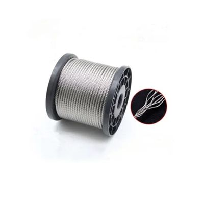 acheter 1x12 7x7 7x19 4mm 5mm 6mm 8mm 10mm A2 A4 304 316 câble en acier inoxydable pour aéronefs online manufacture