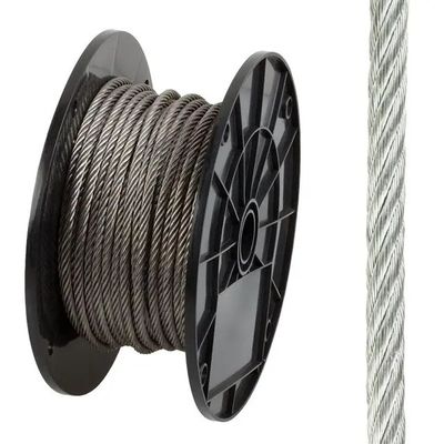 acheter Cable en acier galvanisé 7x7 7x19 1x12 304 316 316L câble en acier inoxydable pour aéronefs online manufacture