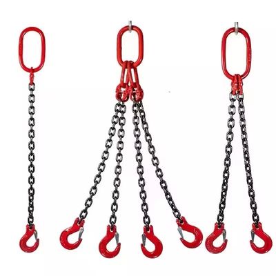 acheter Charge d'essai de 48 kN G80 Sling à chaîne à deux pattes pour des besoins de levage durables et polyvalents online manufacture