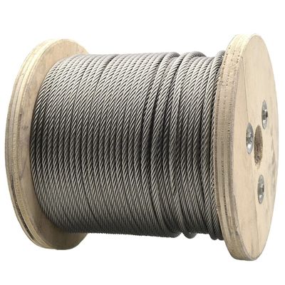 6x31WS FC 25 mm câble de fil d'acier non galvanisé pour le forage et les performances durables