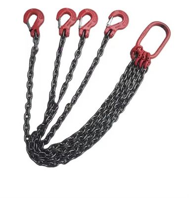 Limites de charge de travail de 2 t G80 Chaîne de levage industriel en acier lourd avec crochet de type J/C