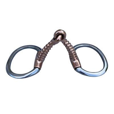 Un bon prix. Pièces de cheval équestre en acier inoxydable avec finition polie et design de snaffle d'anneau lâche en ligne