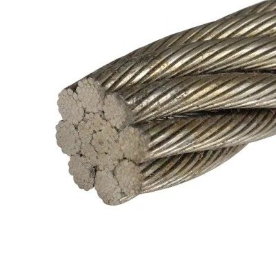 Corde de fil d'acier non galvanisé/galvanisé pour le levage 8x19S FC/IWRC