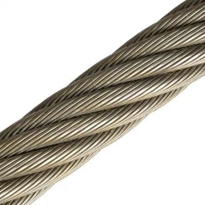 Cœur en acier 8x19W FC/IWRC 1/16'' 3/32' 1/8' 5/32' 3/16' 1/4' 5/16'
