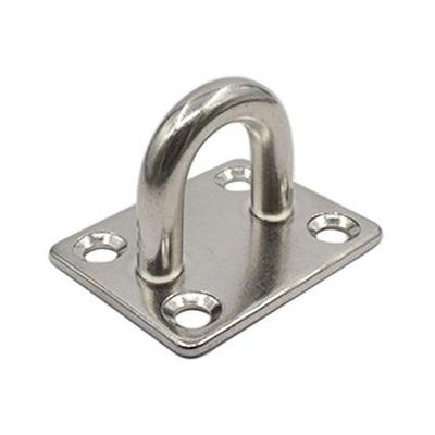Plaque d'oeil carrée en acier inoxydable résistant à la rouille pour fermeture de porte et monture murale suspendue