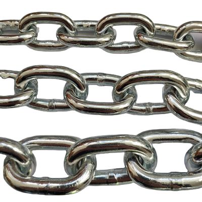 acheter Chaîne galvanisée de levage de charge 3MM 4MM 5MM 6MM 8MM 10MM 12MM soudage lisse DIN5685A Chaîne à maillons courts online manufacture
