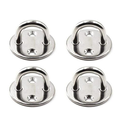 acheter Plaque d'oeil ronde en acier inoxydable galvanisé pour fermeture de porte et monture murale suspendue online manufacture