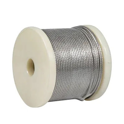 acheter 1/16'-5/16' 8X7 FC 8X7 1X19 Type 316 câble en acier inoxydable pour le projet de construction online manufacture