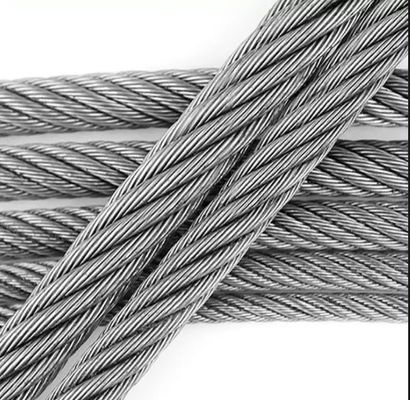6*12 7FC 5mm 300m câble galvanisé en bobine pour le liant d'acier de qualité inoxydable
