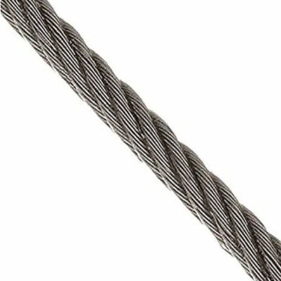 Corde en acier inoxydable 6X15 7FC destinée au regroupement de fibres à haute traction Tolérance du noyau ± 1%