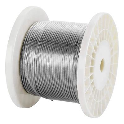 Corde métallique 6x19 FC destinée à la pêche, au levage ou à l'agriculture, en acier inoxydable de type 316