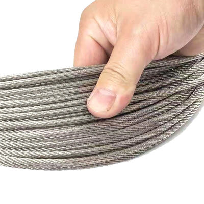 Corde de fil galvanisé en acier 1*7 7*7 1*19 7*19 6*12 6*19 6*37 FC IWRC pour ascenseur