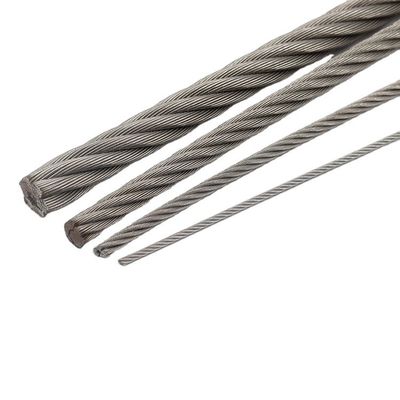 Corde en acier standard AiSi 6x7 FC 6x19 FC en acier inoxydable pour le levage durable