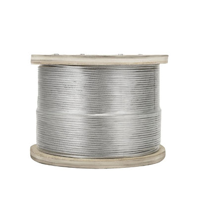 Matériau en acier non allié 304 316 Stainless Steel Wire Rope pour le levage du câble en acier