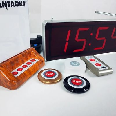 Longue portée sans fil Restaurant hôpital patient Pager bouton d'appel affichage récepteur clinique maison de soins infirmiers système d'appel