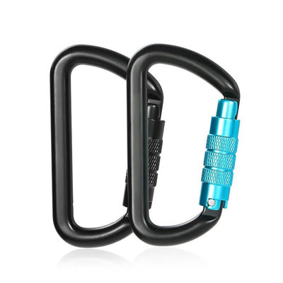 Un bon prix. 25kN Hammock Aluminium 0 Carabiners en forme pour le camping et le plein air Snap Hook en ligne