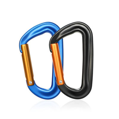Carabiner en aluminium 12kN Fermeture à vis pour équipement d'escalade de gym en industrie lourde