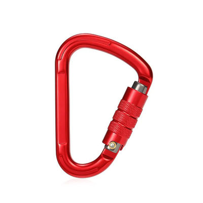 Industrie lourde couleur personnalisée Aviation Aluminium 7075 Carabiner pour les sports d'aventure