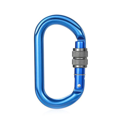 Applications industrielles 25kN Ronde de l'aluminium de verrouillage Carabiner clip avec Snap Hook