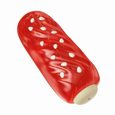 Jouet de chien à os de côte durable et grincheux avec un design triple épais et des bosses texturées pour le nettoyage des dents