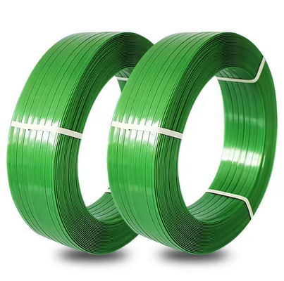 1608 Ruban d'emballage en polyester vert en fil plastique en acier